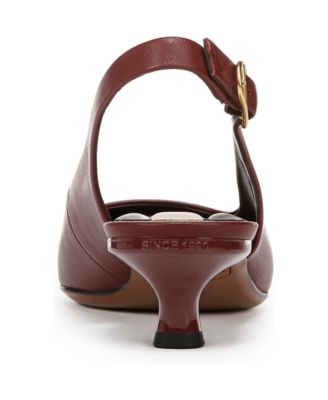 Women's Marlow Pointed Toe Slingback Kitten Heel Pumps
