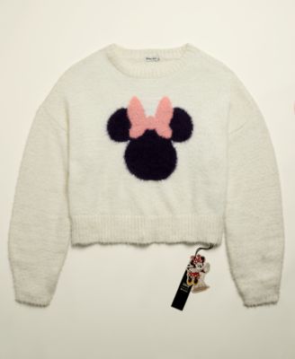 Disney | Macy's Women's Minnie Majorette Fuzzy Sweater, Created for Macy's