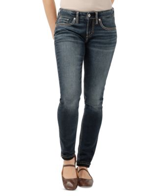 Silver Jeans Co. Girlfriend Mid Rise Slim Leg Jeans For Women