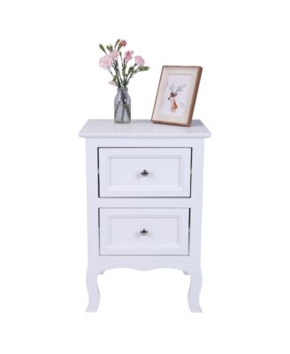 2pcs Country Style Two-Tier Night Tables Large Size