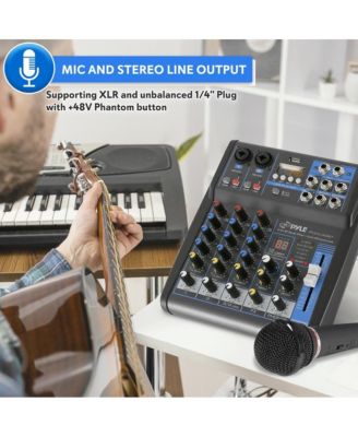 4-Channel Bluetooth Pro Audio DJ Sound Mixer