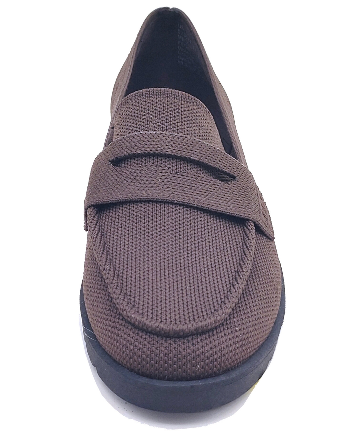 Kenneth Cole Reaction Women's Feobe Knit Slip On Loafers In Chocolate