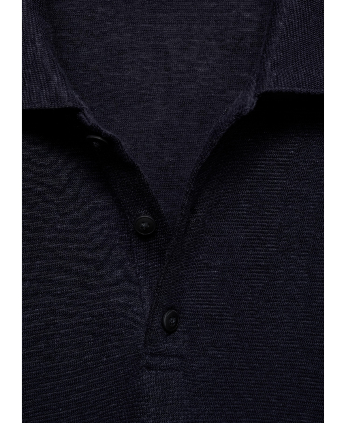 Mango Men's Linen Polo Shirt