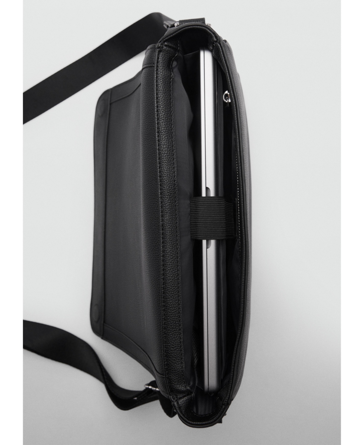 Mango Men's Leather-Effect Shoulder Bag