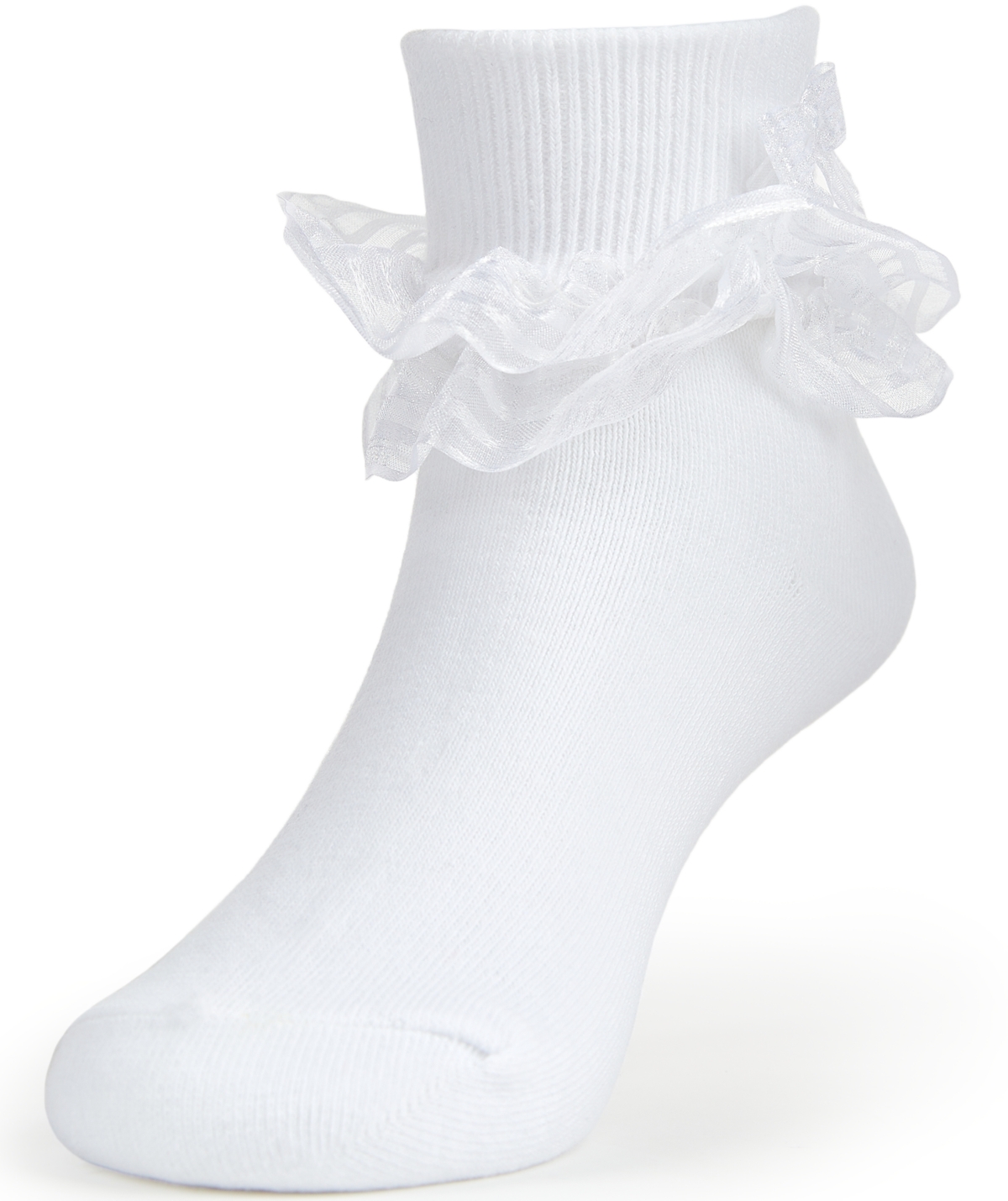 Trimfit 3-pack Decorative Socks, Little Girls & Big Girls In Pink,white