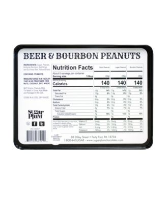 Beer Bourbon Liquor Peanuts Gift Tin, 16 oz.