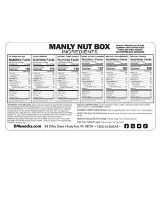Manly Nut Gourmet Gift Box, 6 Piece