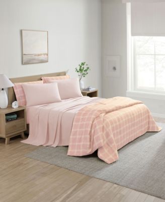 Grid Plaid Reversible 5-Pc. Comforter Set, Twin