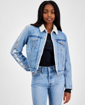 Levi s Women s Original Denim Trucker with Sherpa Lining Macy s