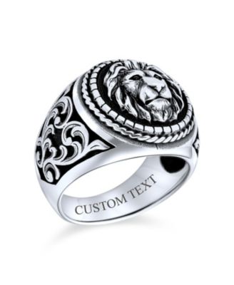 Big Statement Biker Style Lion Ring Solid .925 Sterling Silver