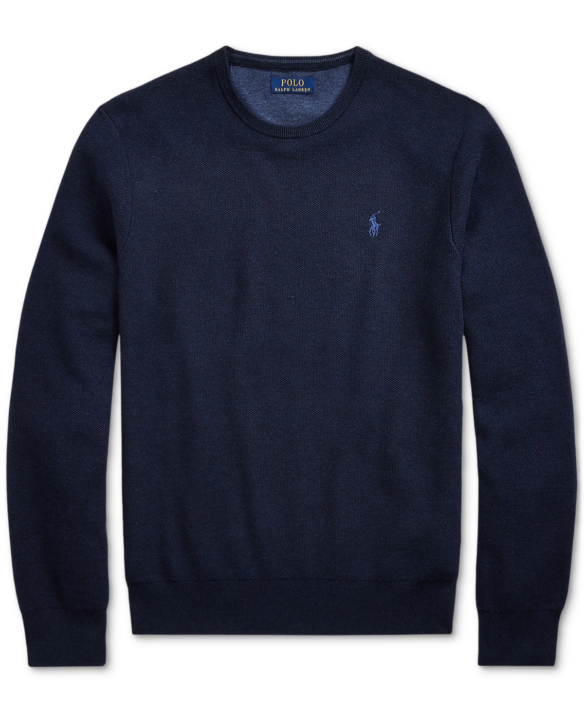 Polo Ralph Lauren Men's Textured Cotton Crewneck Sweater In Blue