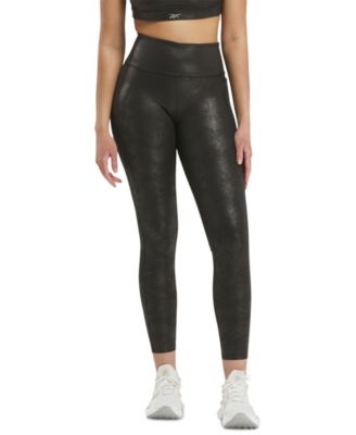 Reebok - Women's Lux Faux Leather High Rise Leggings