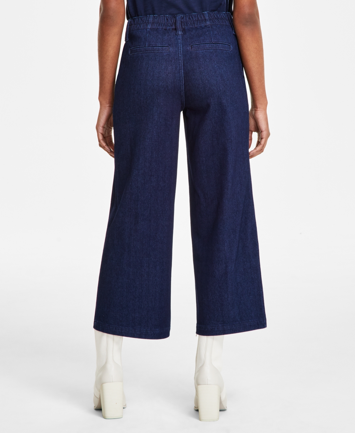 Liverpool Los Angeles Women's Wide-leg Cargo Jeans In Blue