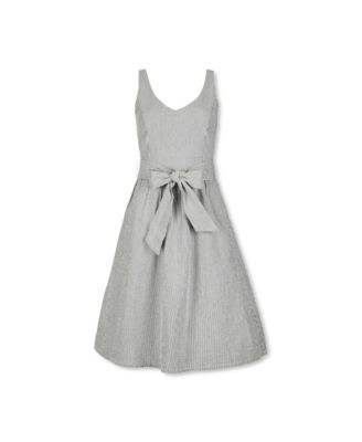Women's A-Line Dress with Sash
