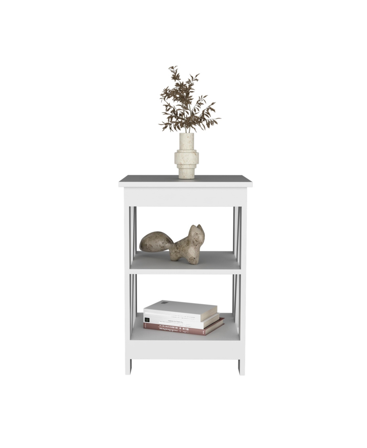 Depot E-Shop Ross 3-Tier End Table/Nightstand, Side Table for Space