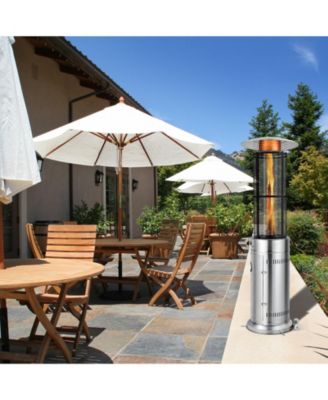 34000 BTU Stainless Steel Round Glass Tube Patio Heaters