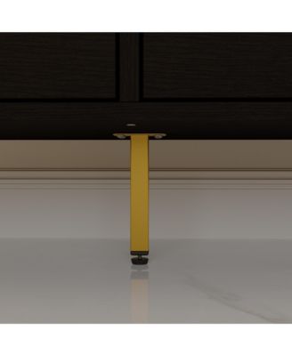   9-Drawer   Particle Board, MDF   Golden Accents, Water-Resistant Surface, Anti-Deformation Wooden Dresser