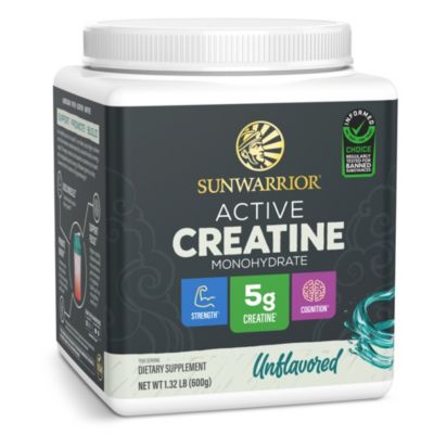 Active Creatine Monohydrate Powder, Unflavored, 600 Gram, 120 Servings