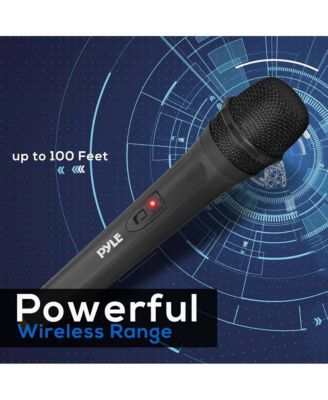 VHF Wireless Microphone Adapter System, Pro Audio Wireless Mic Transmitter with Receiver