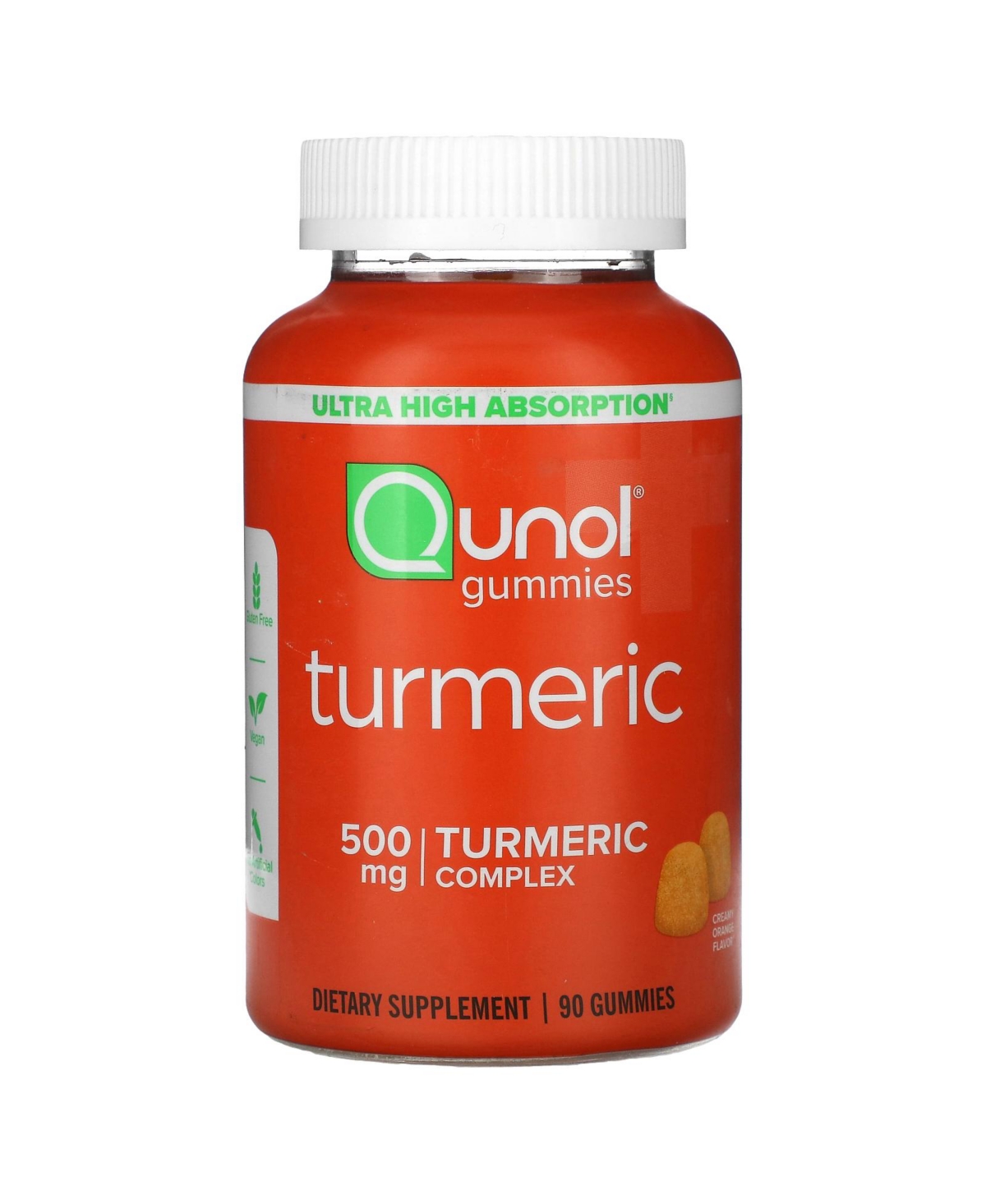Turmeric Gummies Creamy Orange - 90 Gummies (250 mg per Gummy)
