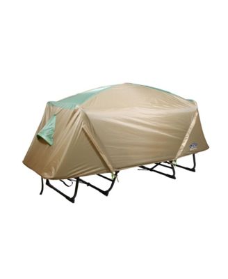 Oversize Portable Versatile Cot, Chair, & Tent, Green/Tan (2 Pack)