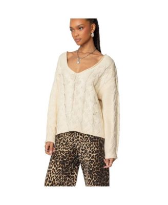 Women's Inga Oversized Cable Knit Sweater