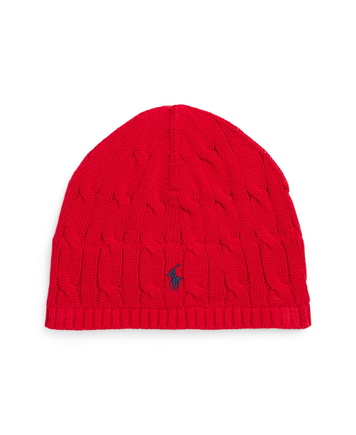 Polo Ralph Lauren Little and Toddler Boys Cable-Knit Cotton Hat - RL2000 Red