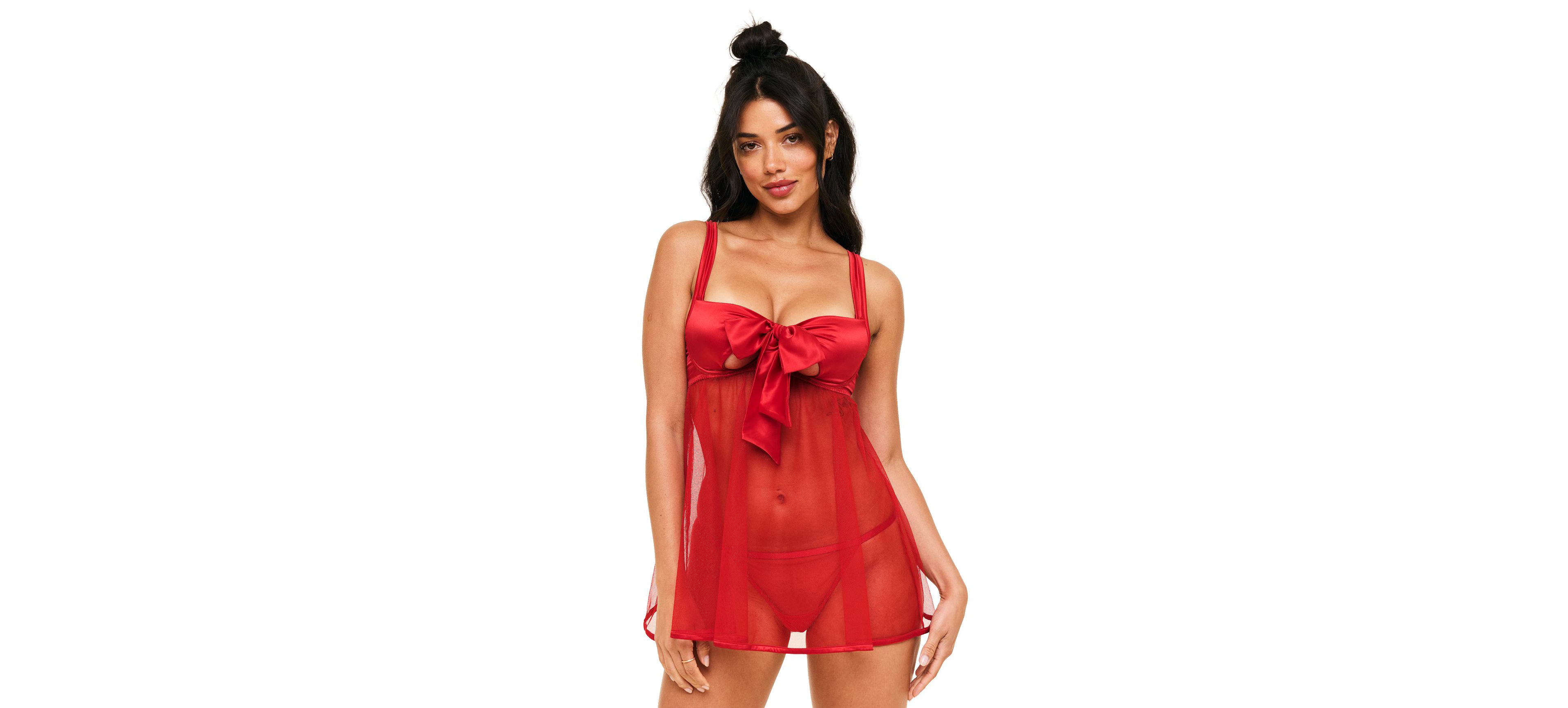 Adore Me Women's Bessima Babydoll & G-String Set Lingerie
