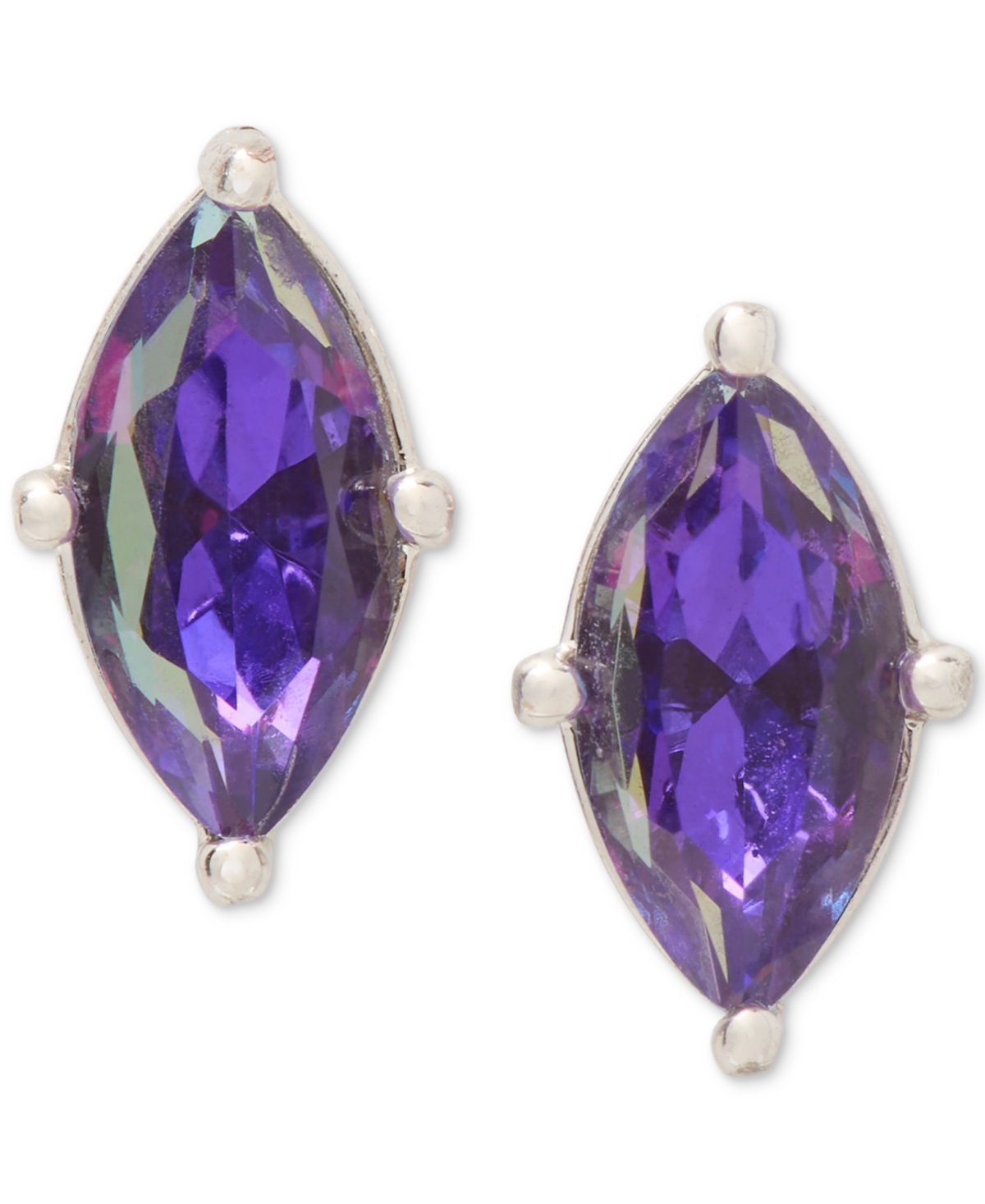 Kate Spade Signature Solitaire Studs In Light Amet