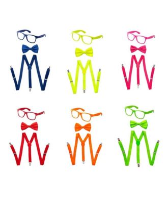 Dress Up America Toddler Suspender Bow Tie Accessory Set - Neon Green 14$