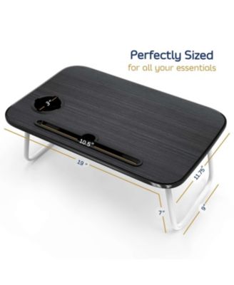 Foldable Lap Desk - Portable &amp; Lightweight - Ideal for Working, Reading, or Eating - Small