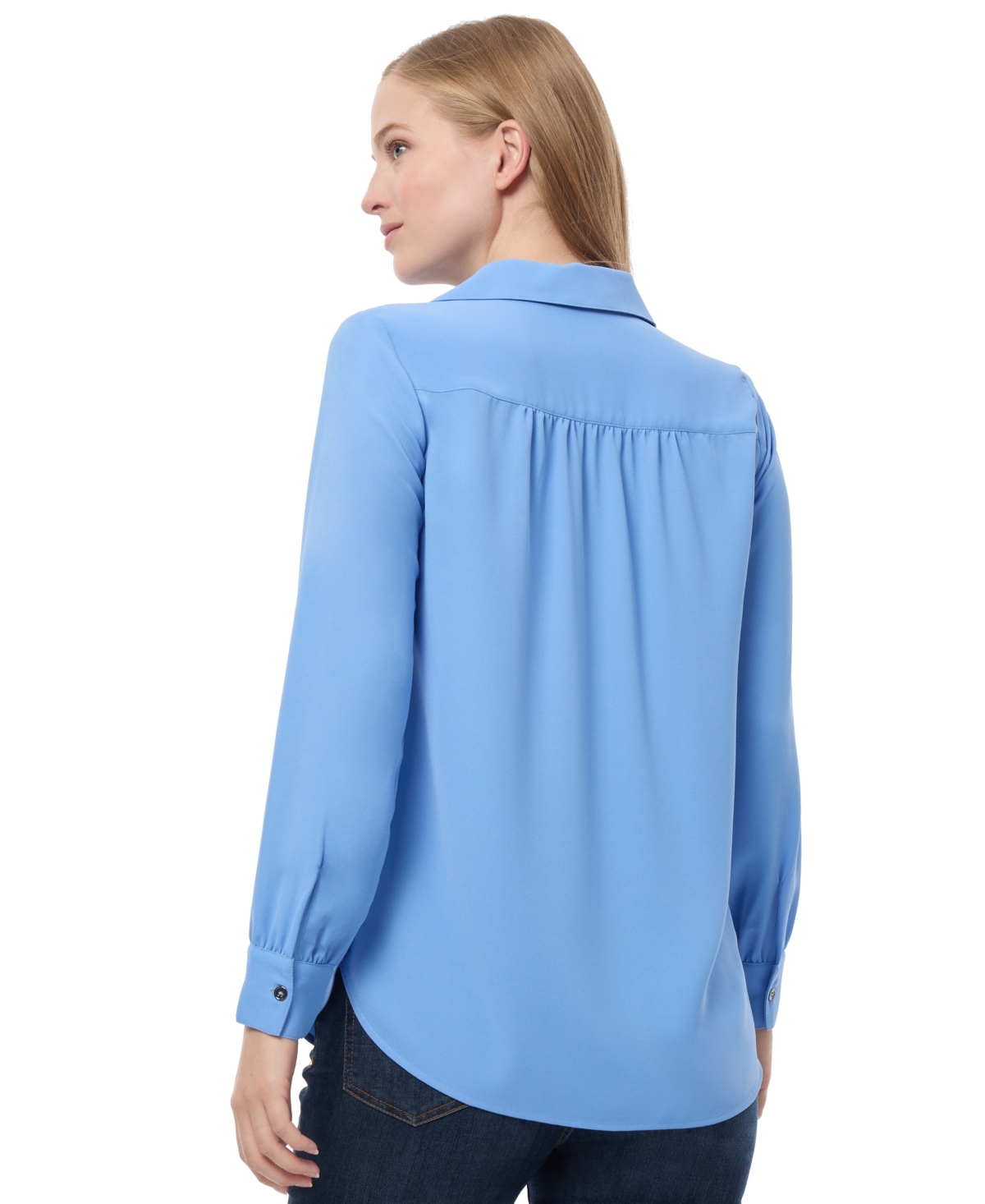 Jones New York Women's Solid-Color Side-Button Tunic