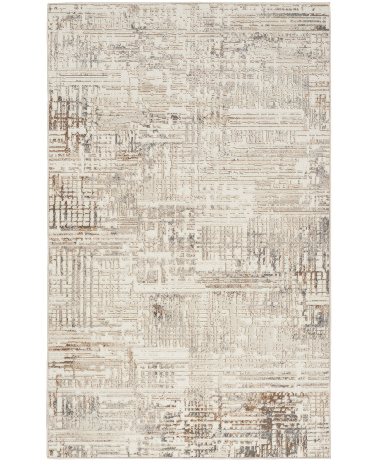 Calvin Klein Ck005 Enchanting Ech05 3'2"x5' Area Rug In Cream,gray