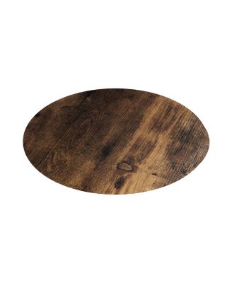 Tall Wine Bottle Shaped Stand with Shelf, Freestanding Floor Wine Rack Holder, Liquor Bar Shelves Storage Organizer - Black Oak