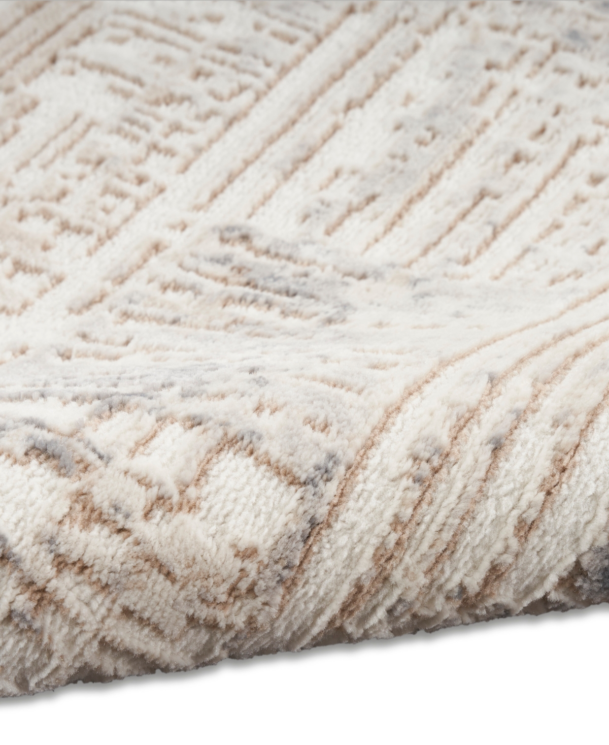 Calvin Klein Ck005 Enchanting Ech05 3'2"x5' Area Rug In Cream,gray