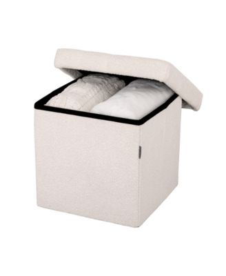 Channel Tufted Storage Ottoman