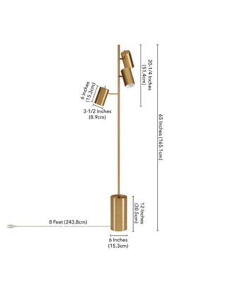 65" Metal Dorset 3-Light Floor Lamp