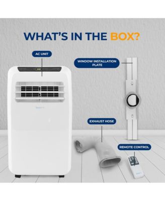 Portable Air Conditioner & Heater, 10,000 BTU Cooling, 9,000 BTU Heating, Built-in Dehumidifier & Fan