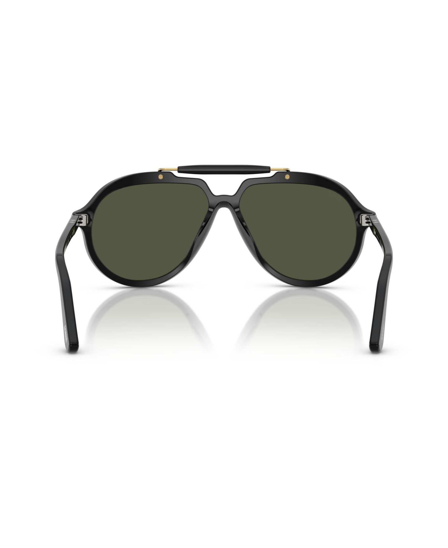 Солнцезащитные очки Persol Unisex Round, PO0202S, цвет: Чёрный — фото 6