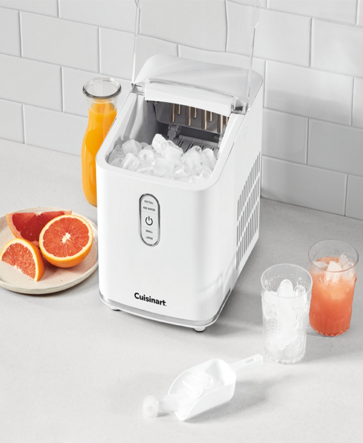 Cuisinart 26 Lbs. Compact Bullet Ice Cube Maker Imc-2 In White