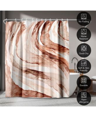 Abstract Shower Curtain Gulf by PI Creative Art