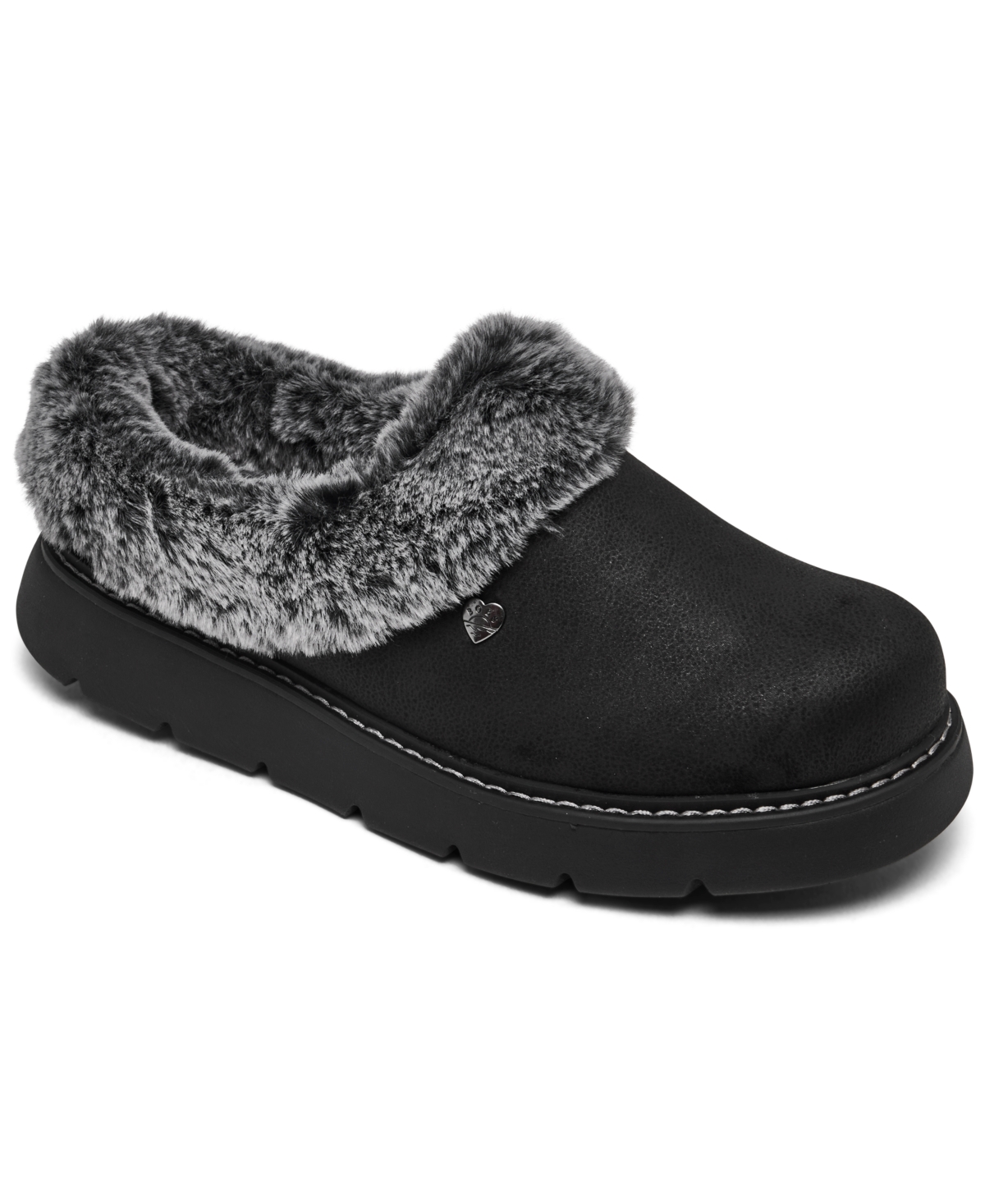 Women's Bobs Keepsakes Lite - Cozy Blend Comfort Clog Slippers from Finish Line - Black