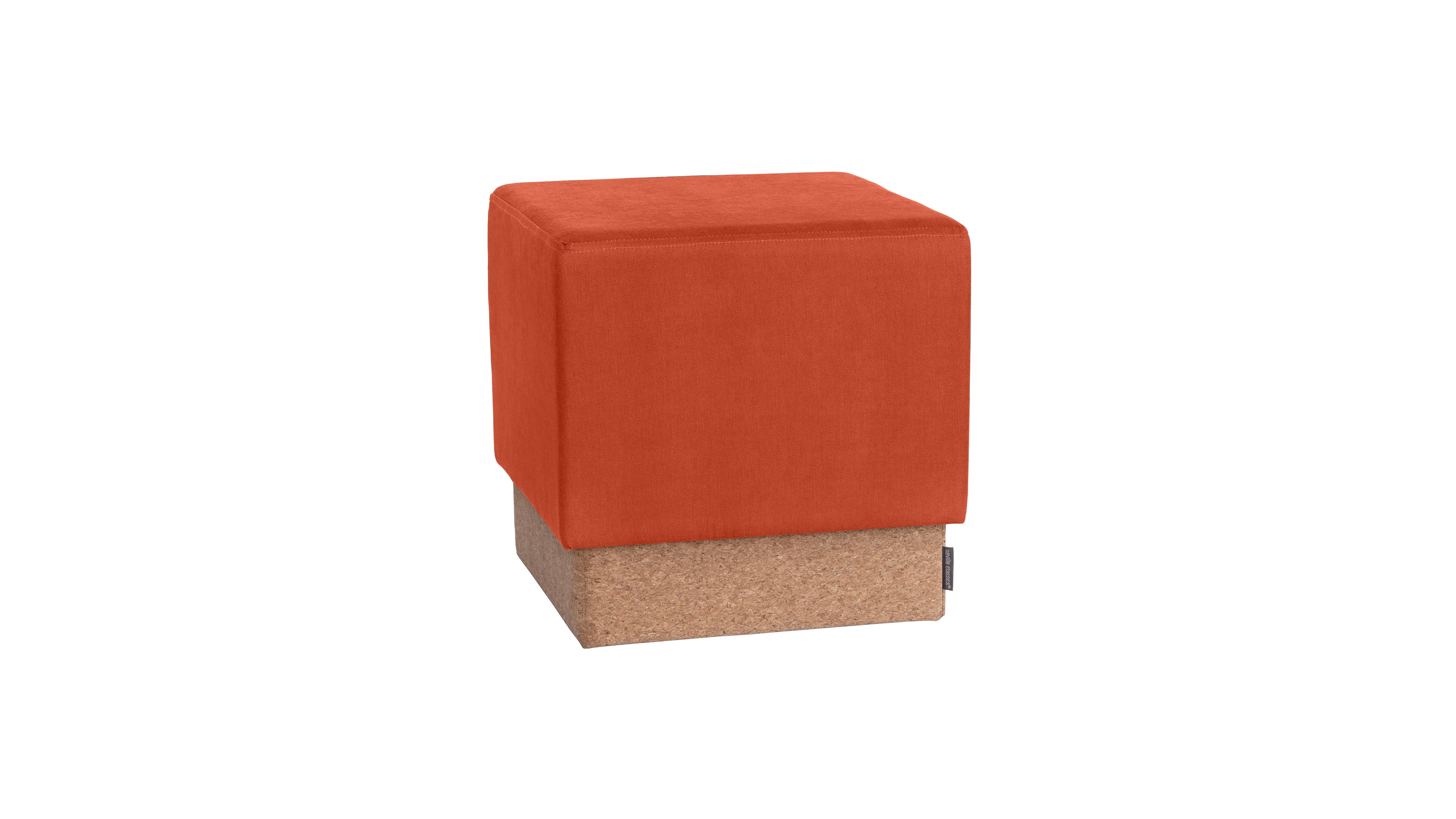 Seville Classics The Vineyard Collection Cork Storage Ottoman