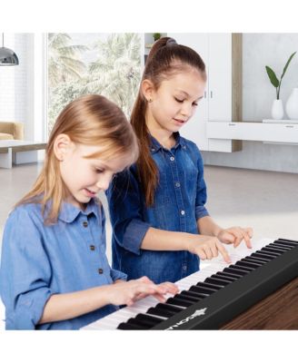 61 Key Full Size Folding Piano Semi-Weighted Keyboard MIDI Wireless Connection