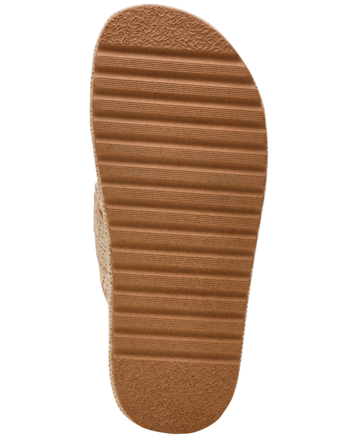 Steve Madden Bigschmona Platform Slide Sandal In Natural Raffia