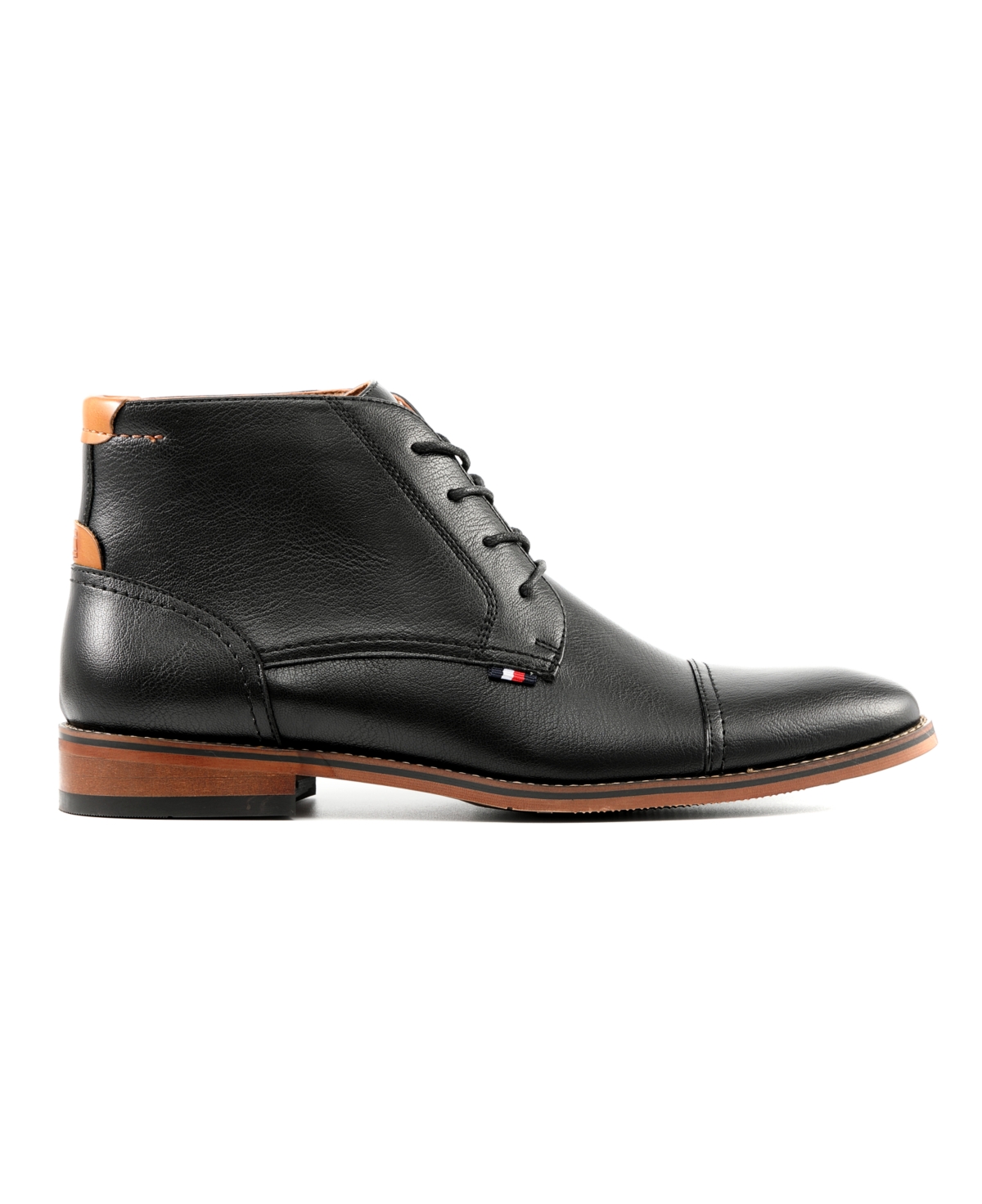 Tommy Hilfiger Men's Blaze Cap Toe Lace Up Boots In Black
