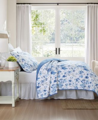 Breezy Floral Reversible 3-Pc. Quilt Set, King