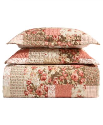Harrietta Patchwork Reversible 3-Pc. Quilt Set, Full/Queen