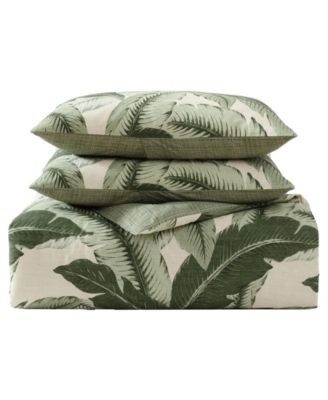 Vintage Palms Reversible 3-Pc. Duvet Cover Set, King