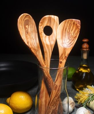Olive Wood Spoons, Set of 3